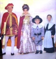 6305 BUTTERICK  KIDS HISTORIC MEDIEVAL, PILGRIM COSTUME PATTERN 4-14
